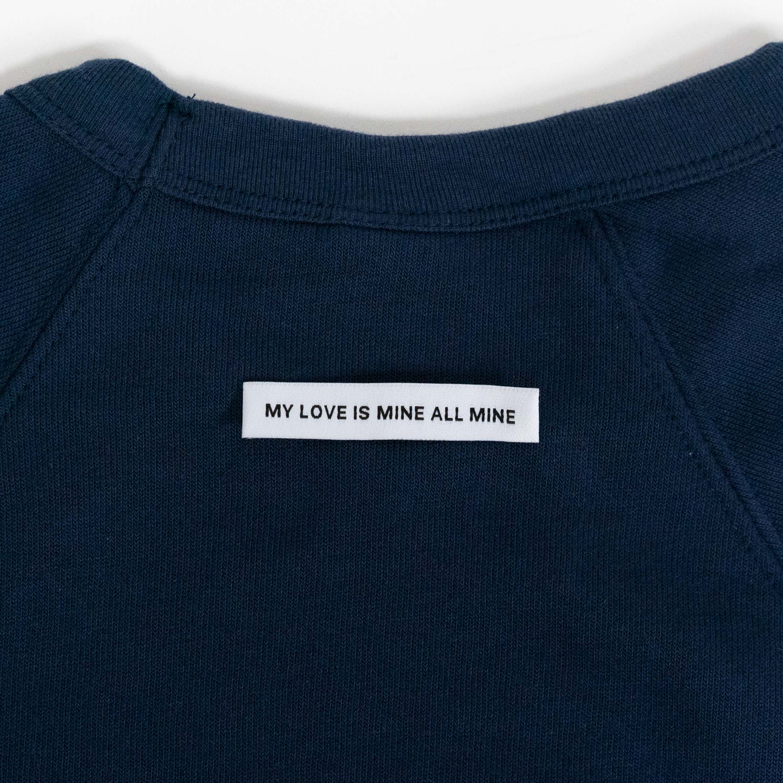 My Love Mine All Mine Raglan Crewneck (Navy) - Image 4